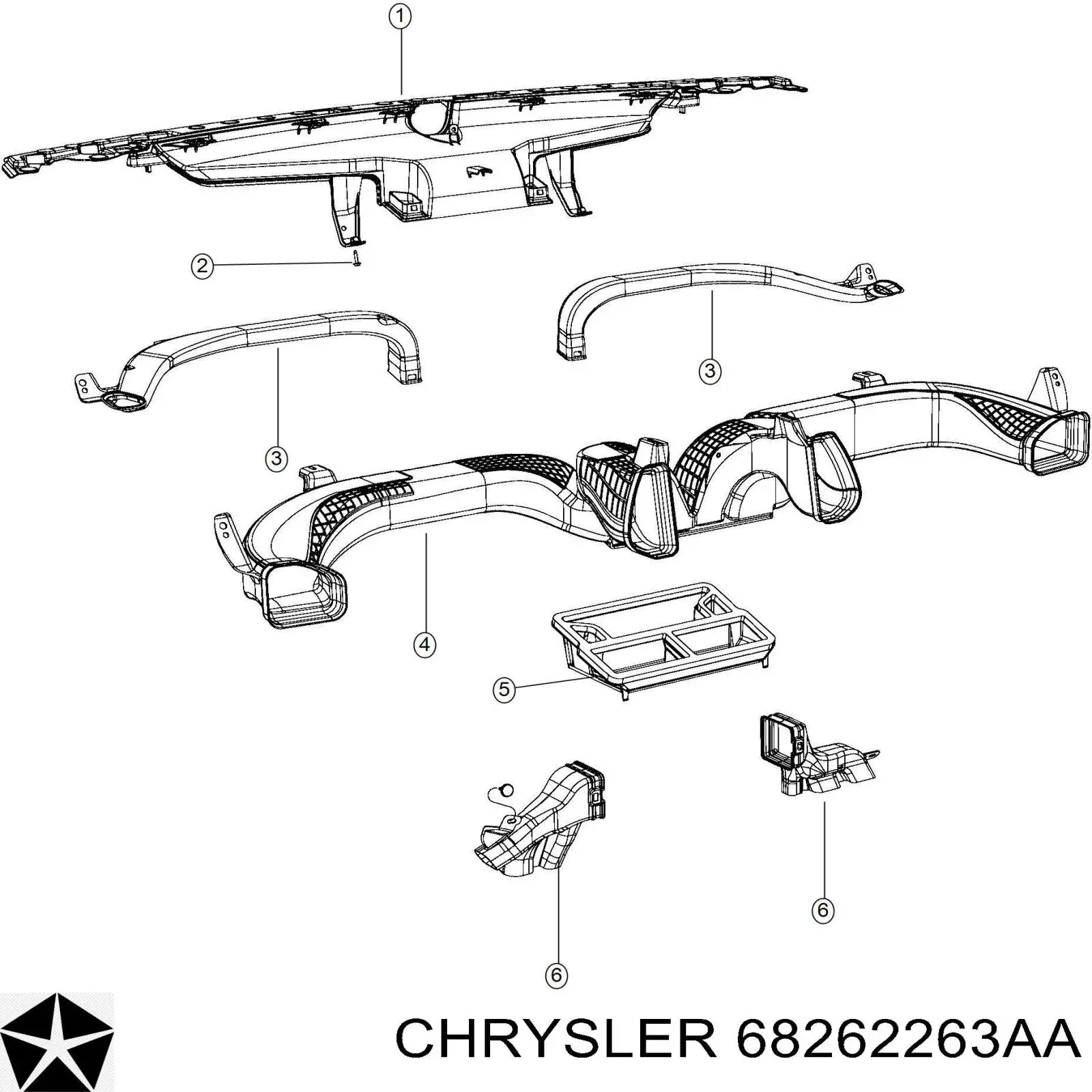  Chrysler 68262263AA цена, от 5.98 USD