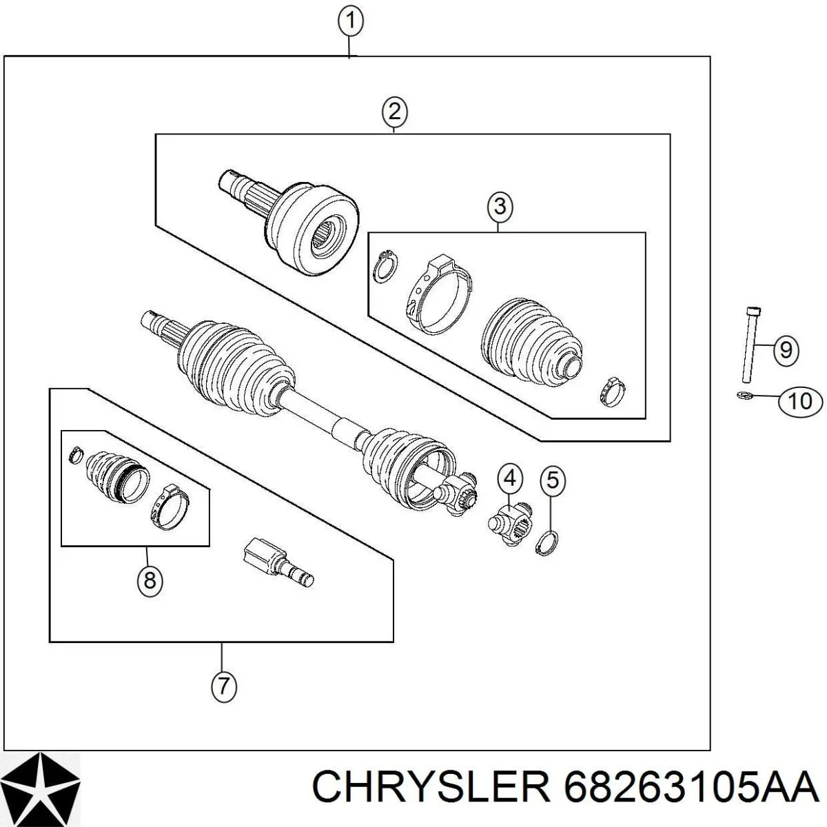  K68263105AA Fiat/Alfa/Lancia