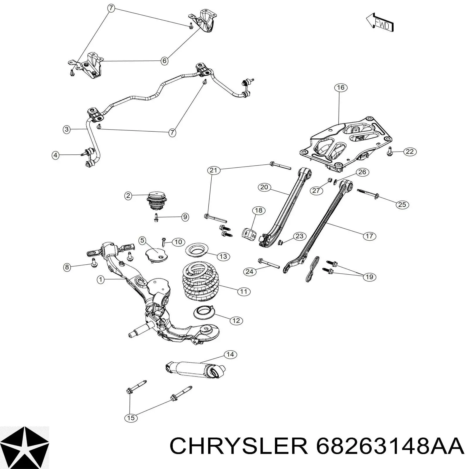68263148AA Chrysler 