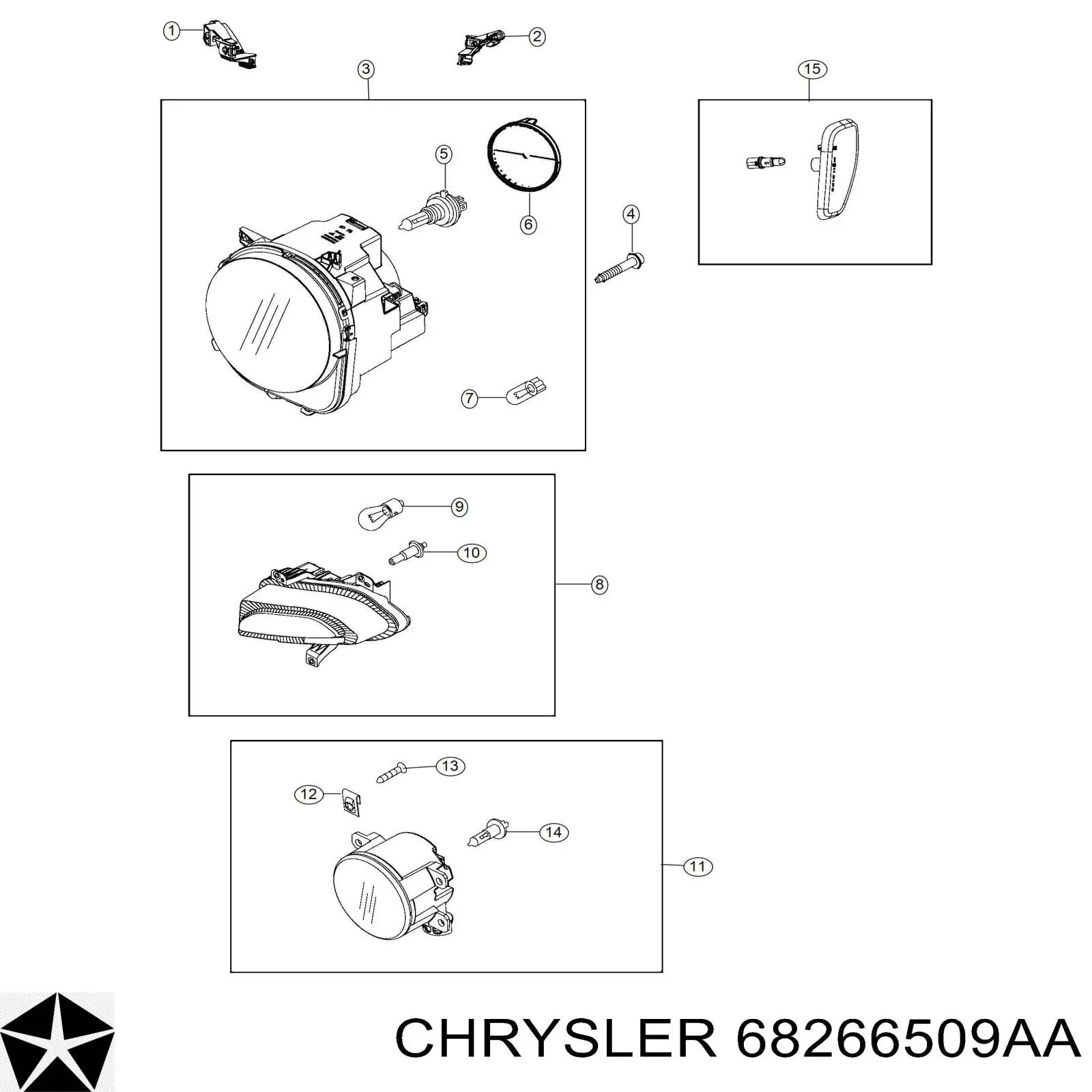  Chrysler 68266509AA цена, от 56.41 USD