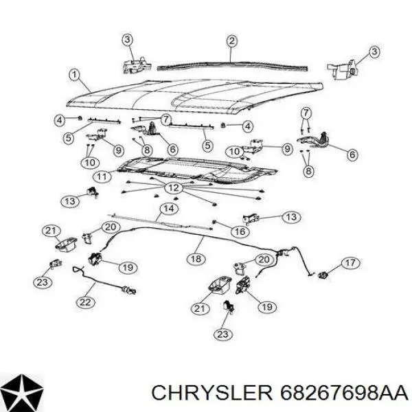 68267698AA Chrysler 