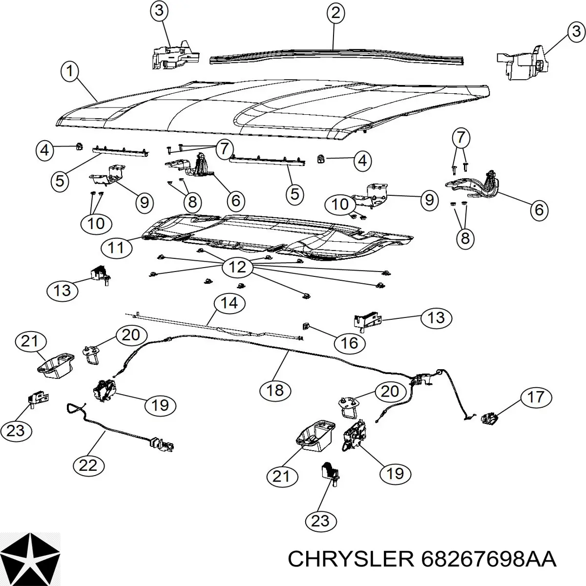  Chrysler 68267698AA цена, от 12.99 USD