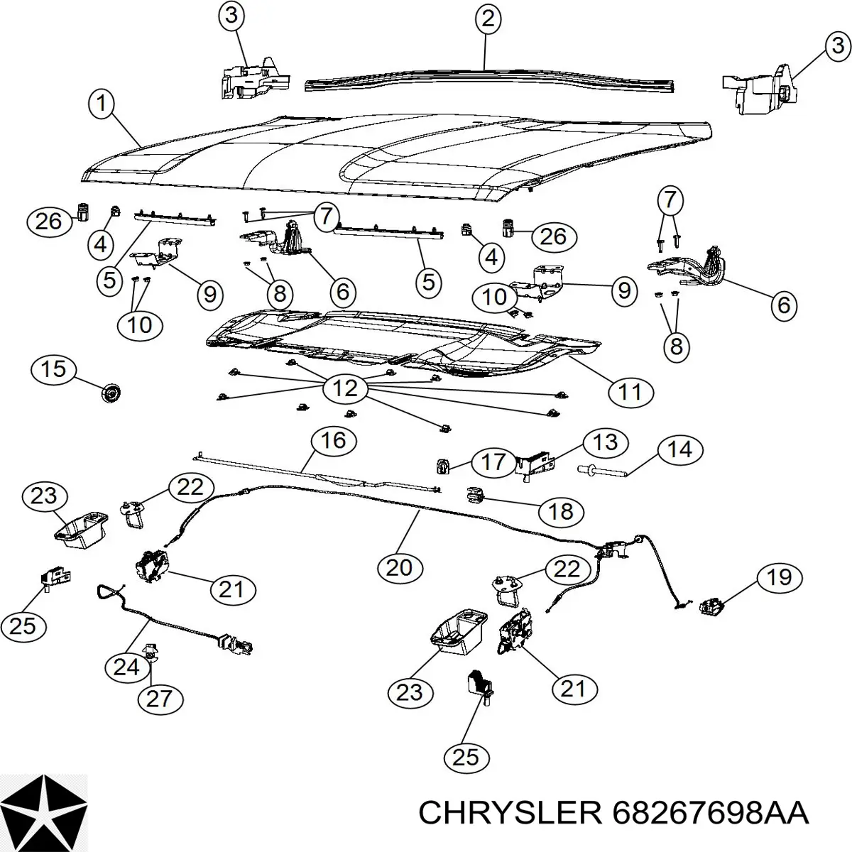 Купить 68267698AA Fiat/Alfa/Lancia 