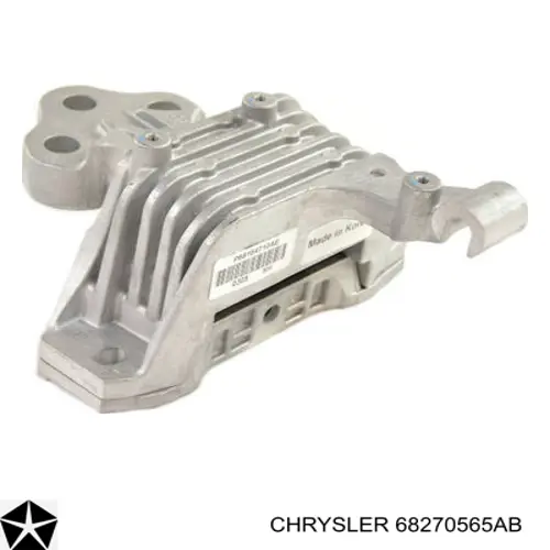 68270565AB Chrysler coxim esquerdo de transmissão (suporte da caixa de mudança)