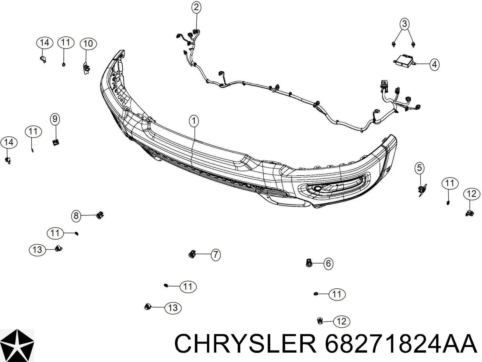  Chrysler 68271824AA цена, от 2.08 USD