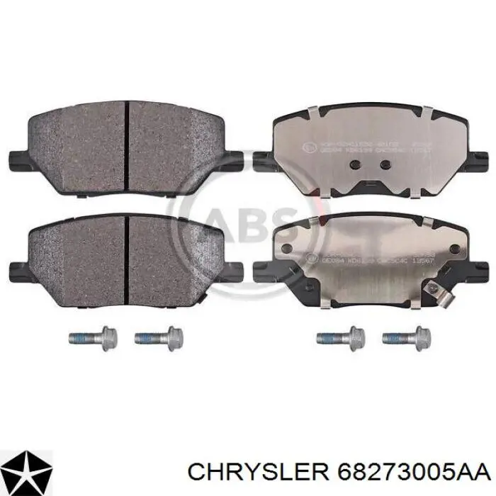 Передние тормозные колодки 68273005AA Chrysler