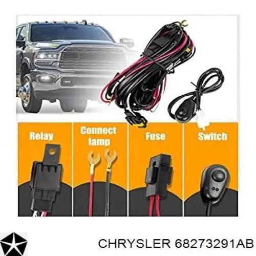 Купить 68273291AB Chrysler Противотуманка левая