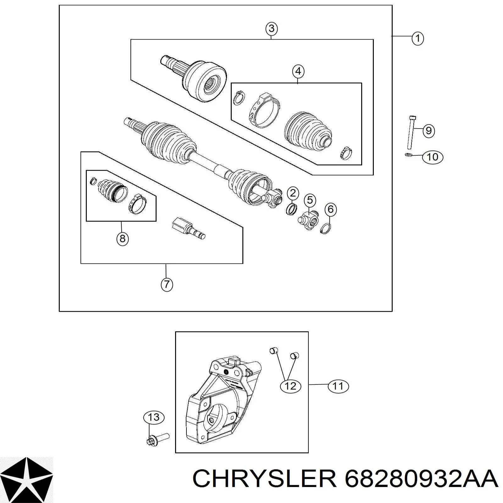 K68280932AA Fiat/Alfa/Lancia 