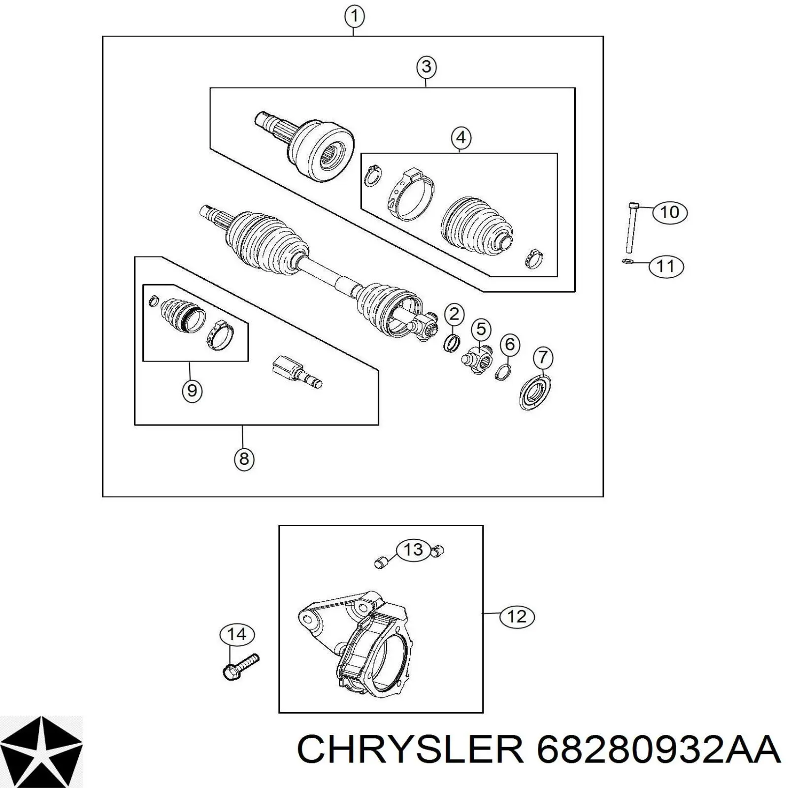 68280932AA Chrysler 