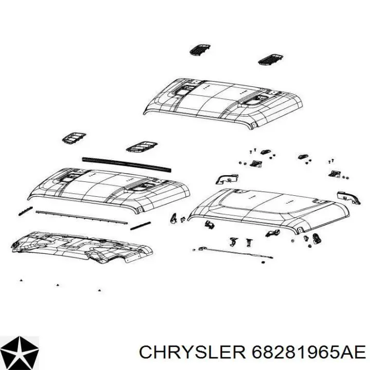 68281965AF Chrysler Капот