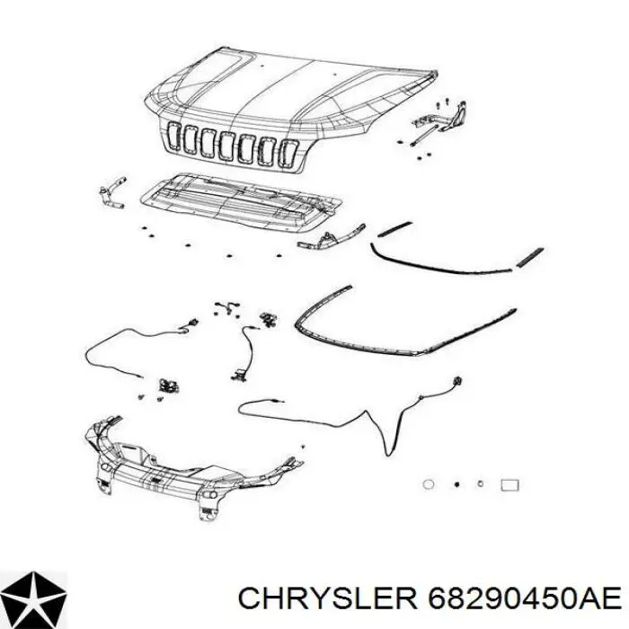 Капот Chrysler 68290450AE
