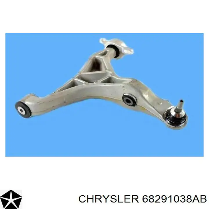 68291038AB Chrysler braço oscilante inferior direito de suspensão dianteira