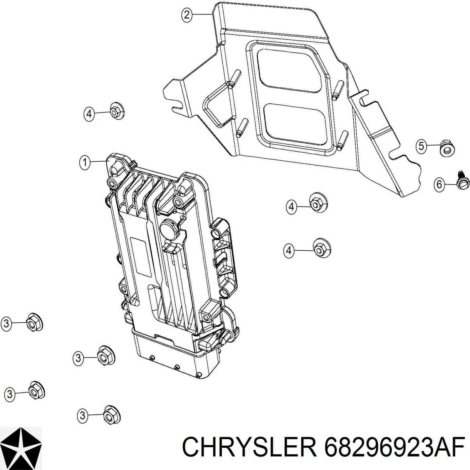 68296923AF Chrysler Модуль управления (ЭБУ) полным приводом