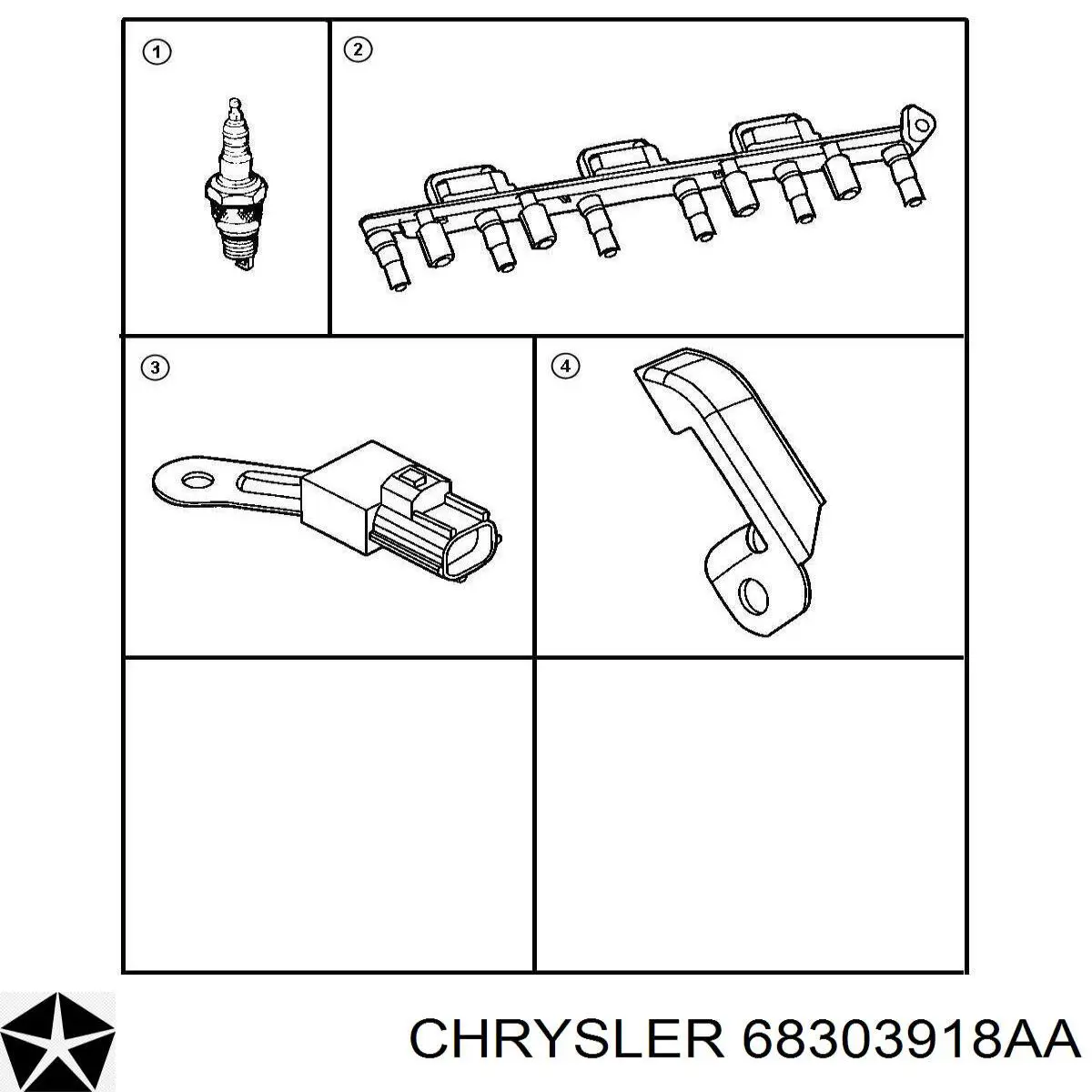 Свеча зажигания Chrysler 68303918AA цена, от 7.33 USD