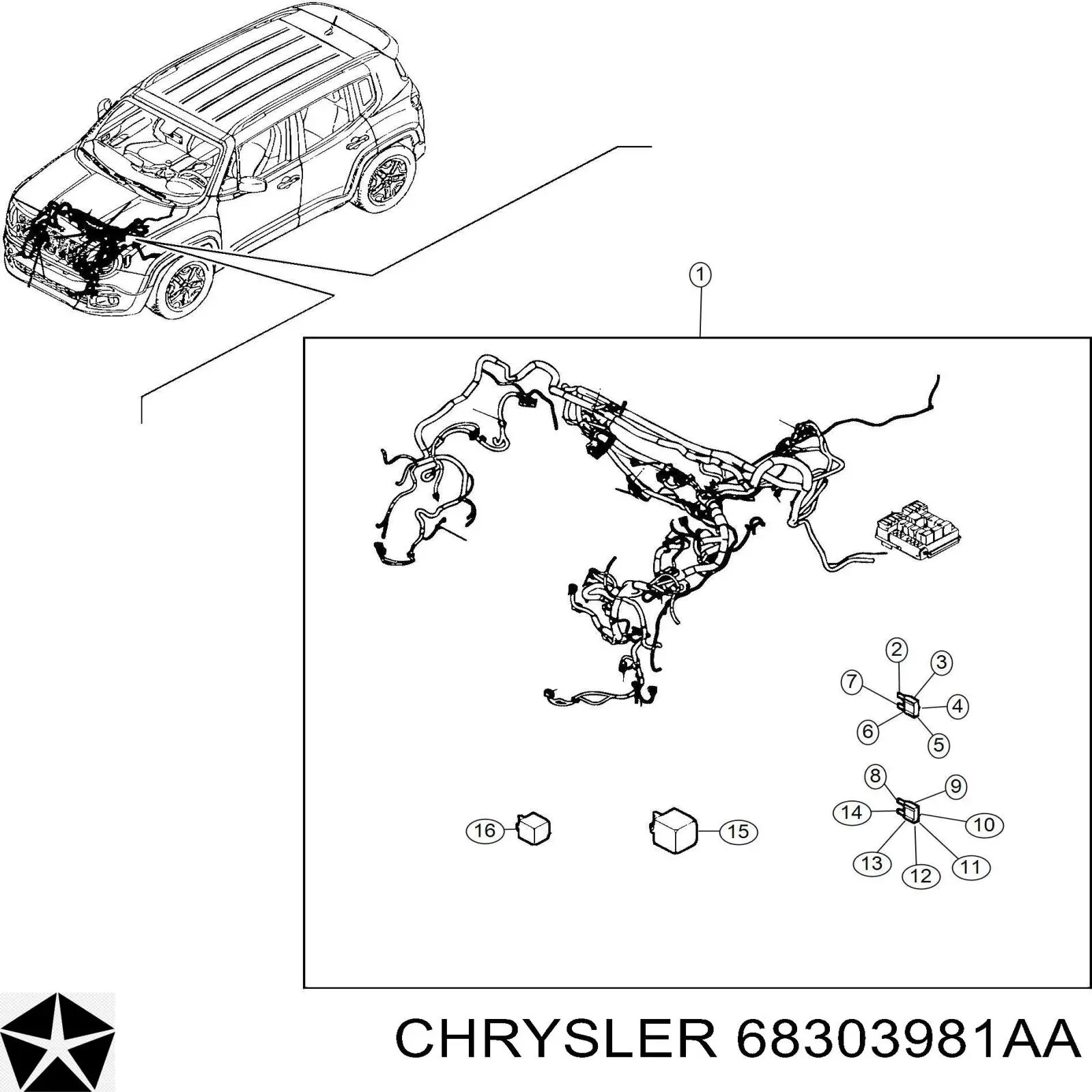  68303981AA Chrysler