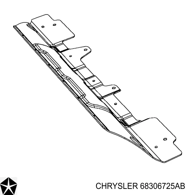 Защита бампера переднего Chrysler 68306725AB цена, от 74.75 USD