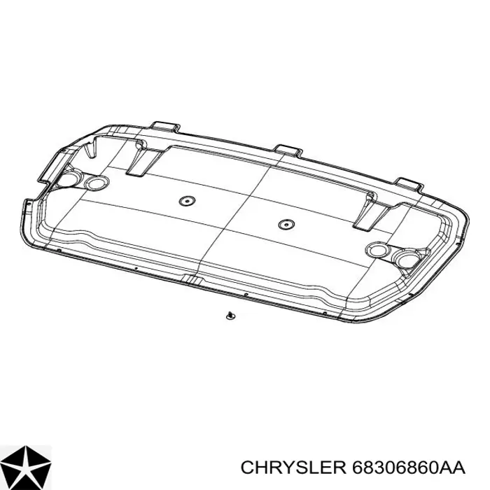 Купить 68306860AA Chrysler Термошумоизоляция капота