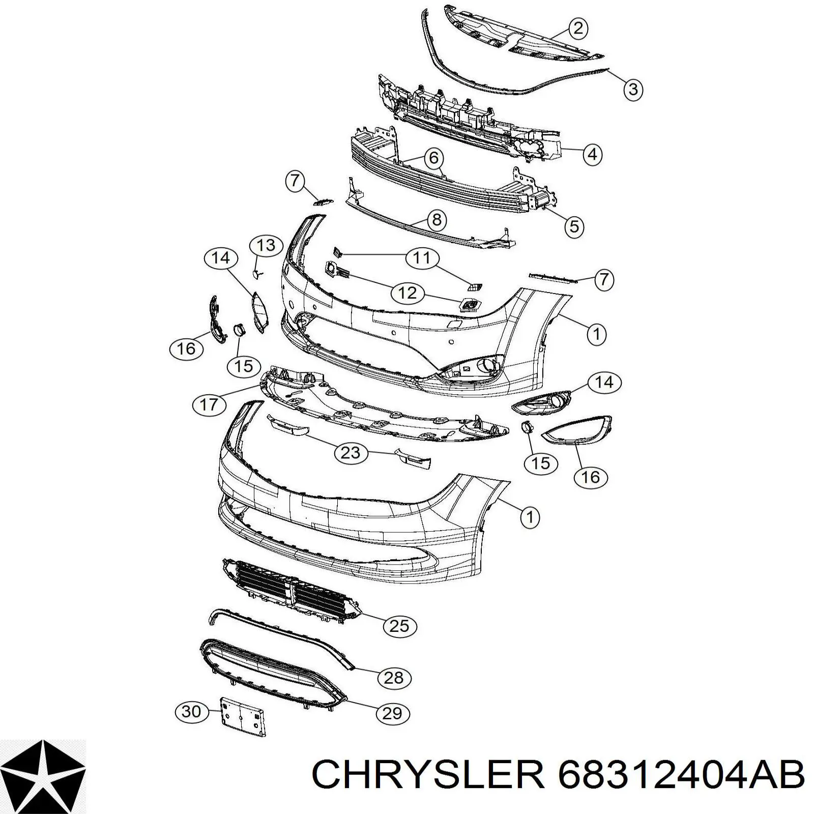 68312404AB Chrysler 