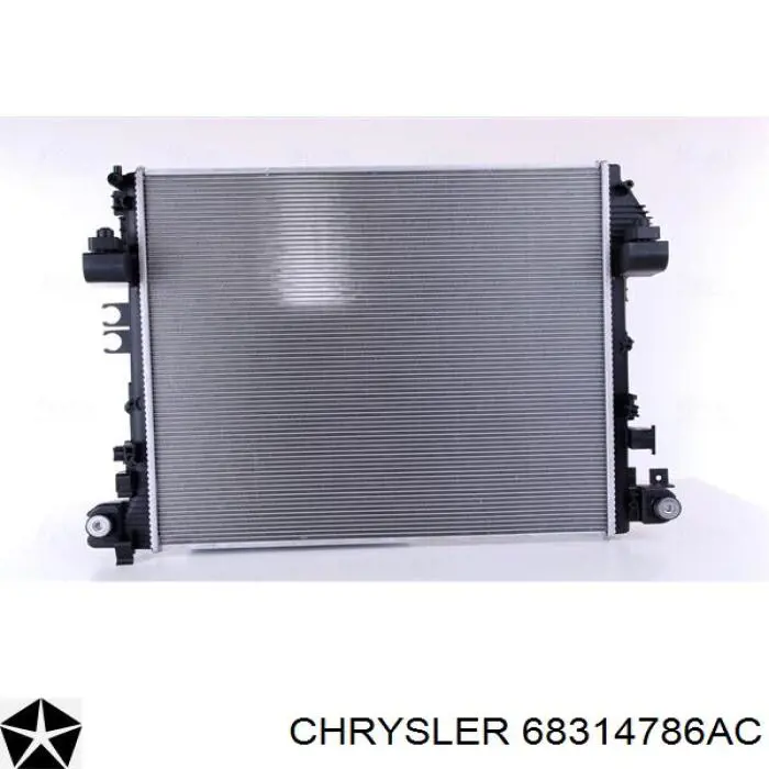 Радиатор охлаждения двигателя Chrysler 68314786AC цена, от 223.58 USD