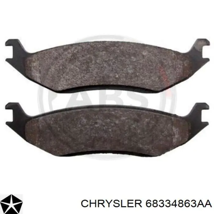 Колодки дисковые  Chrysler 68334863AA цена, от 24.07 USD