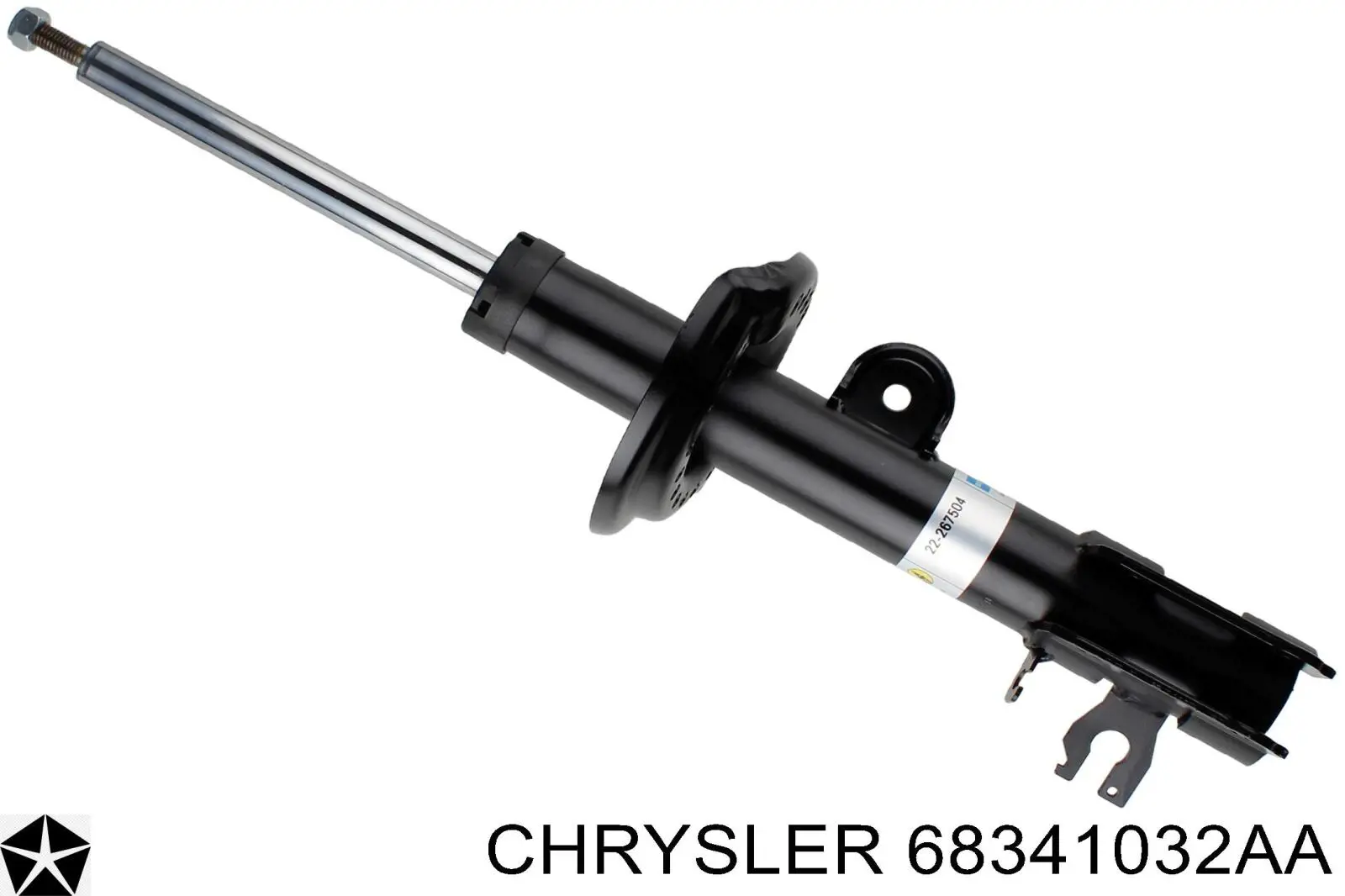 68341032AA Chrysler amortecedor dianteiro esquerdo