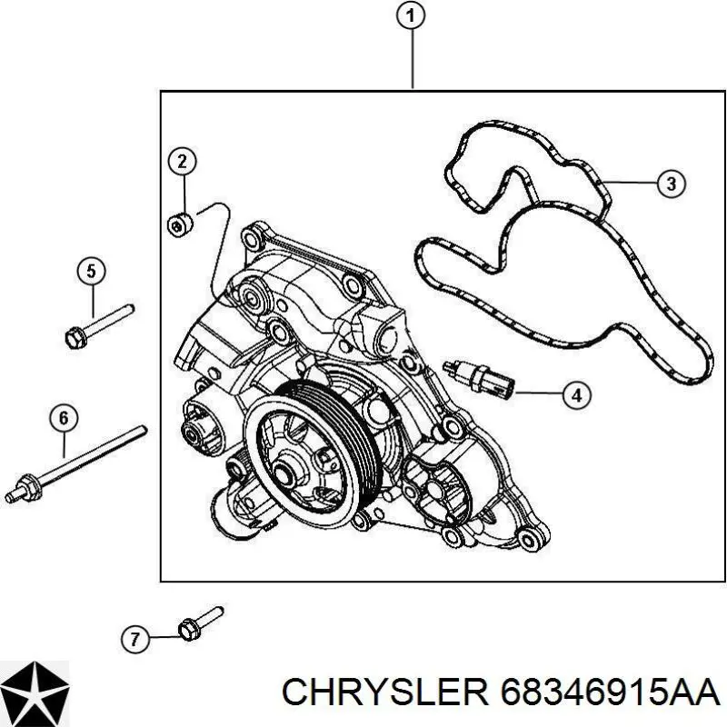 68346915AA Chrysler помпа