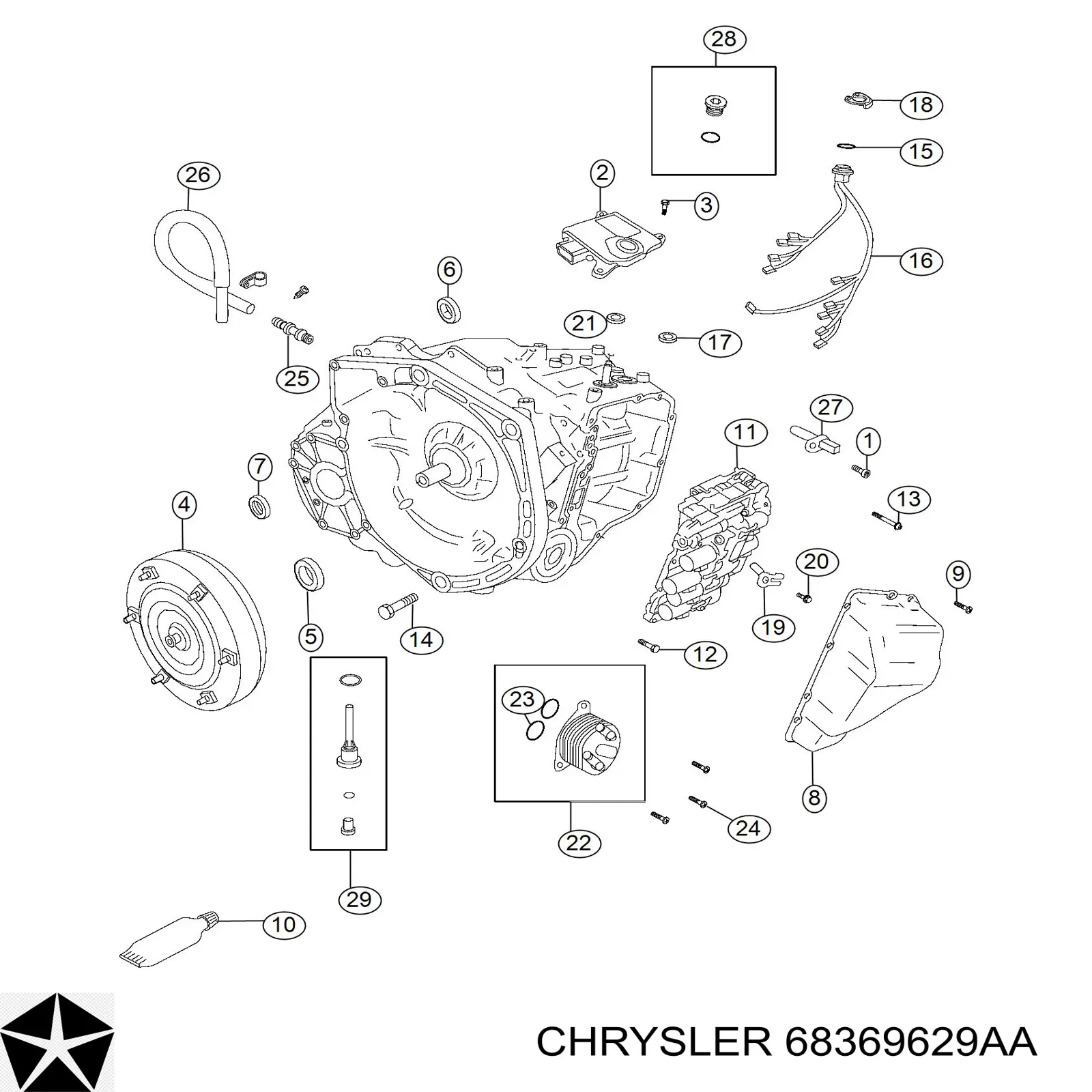 68369629AA Chrysler 