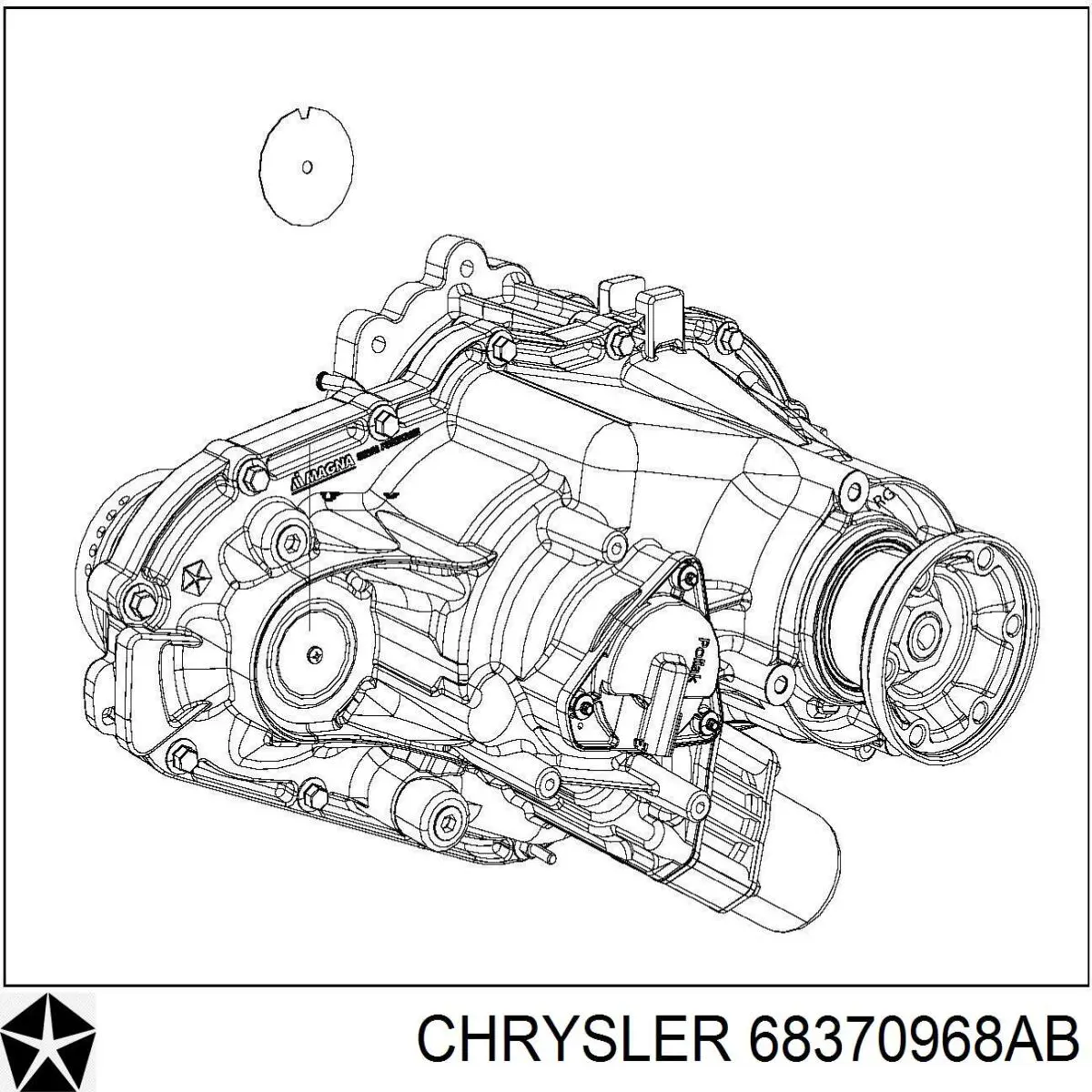 Коробка раздаточная в сборе Chrysler RL370968AA цена, от 427.45 USD