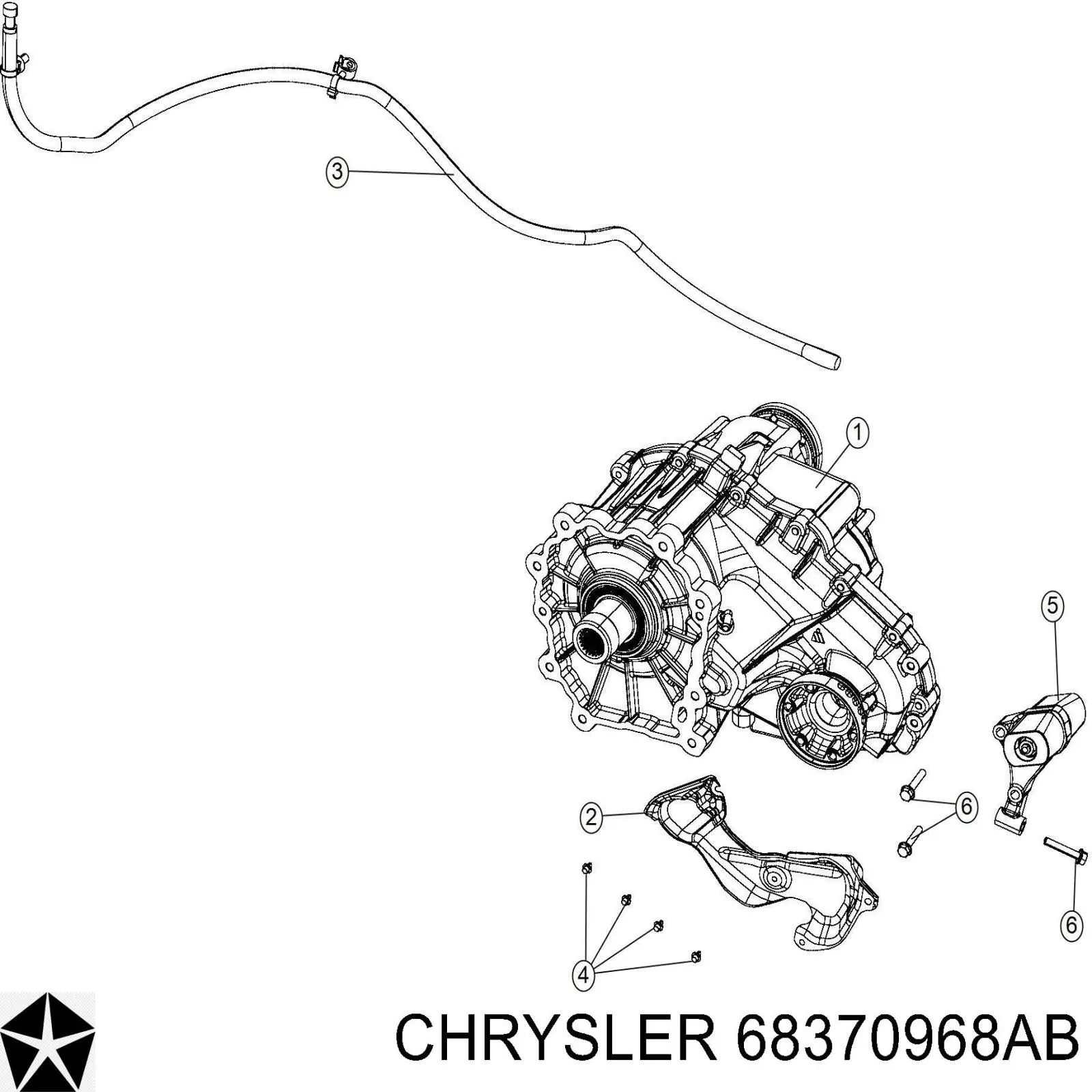 Купить RL853664AH Chrysler Коробка раздаточная (раздатка)