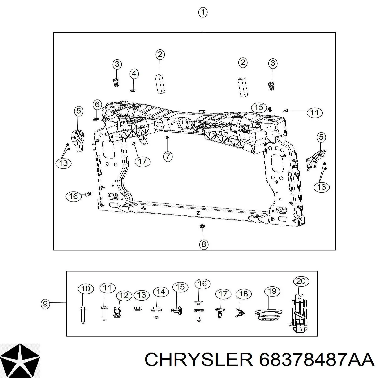 K68378487AA Fiat/Alfa/Lancia 