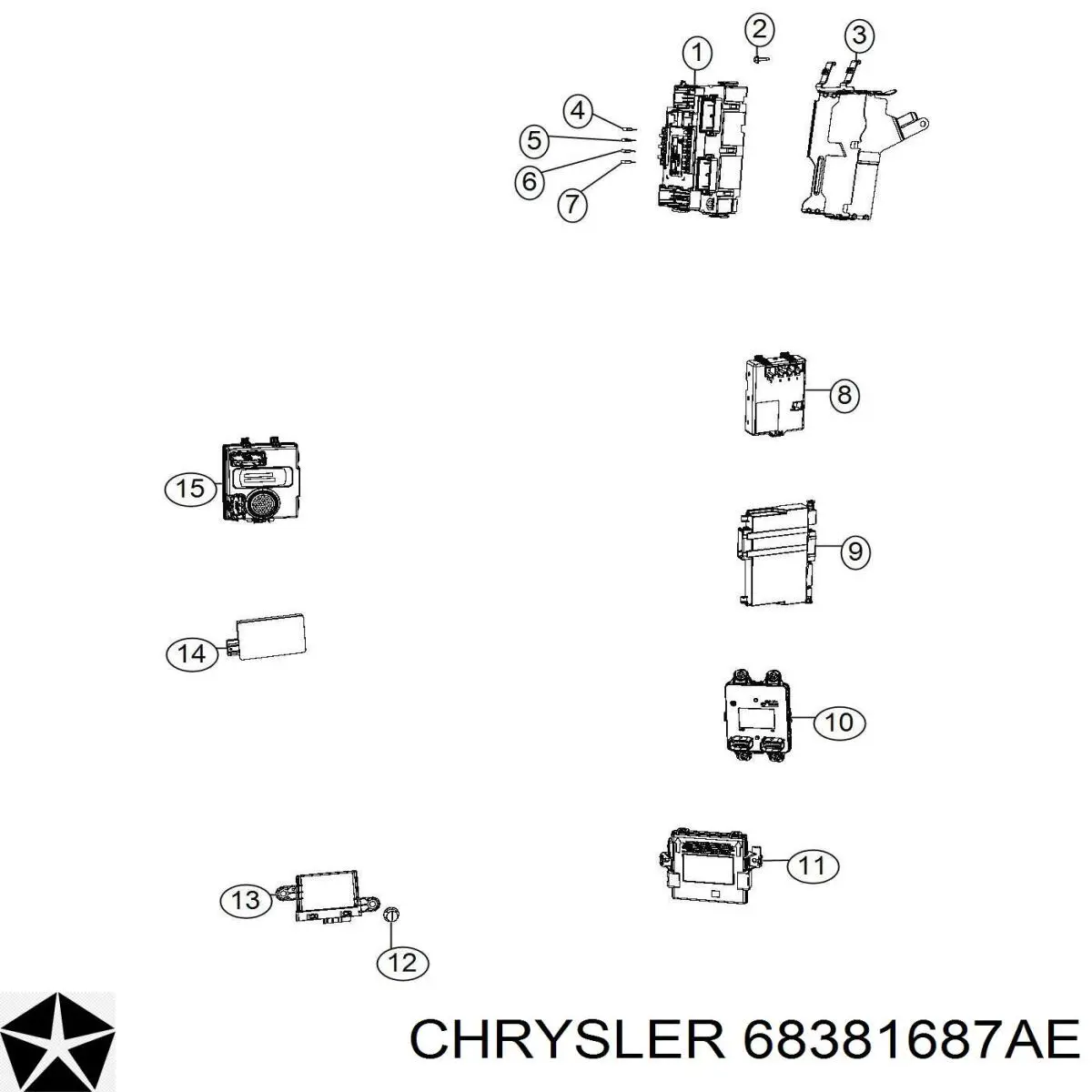  68381687AD Chrysler