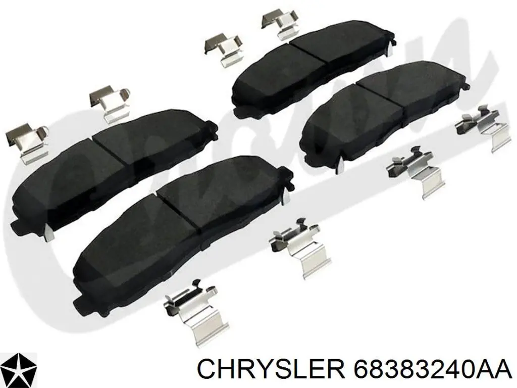 Купить 68383240AB Chrysler Суппорт тормозной передний правый