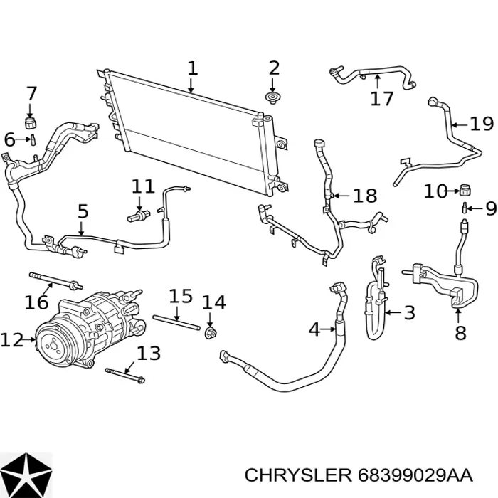 68399029AA Chrysler 