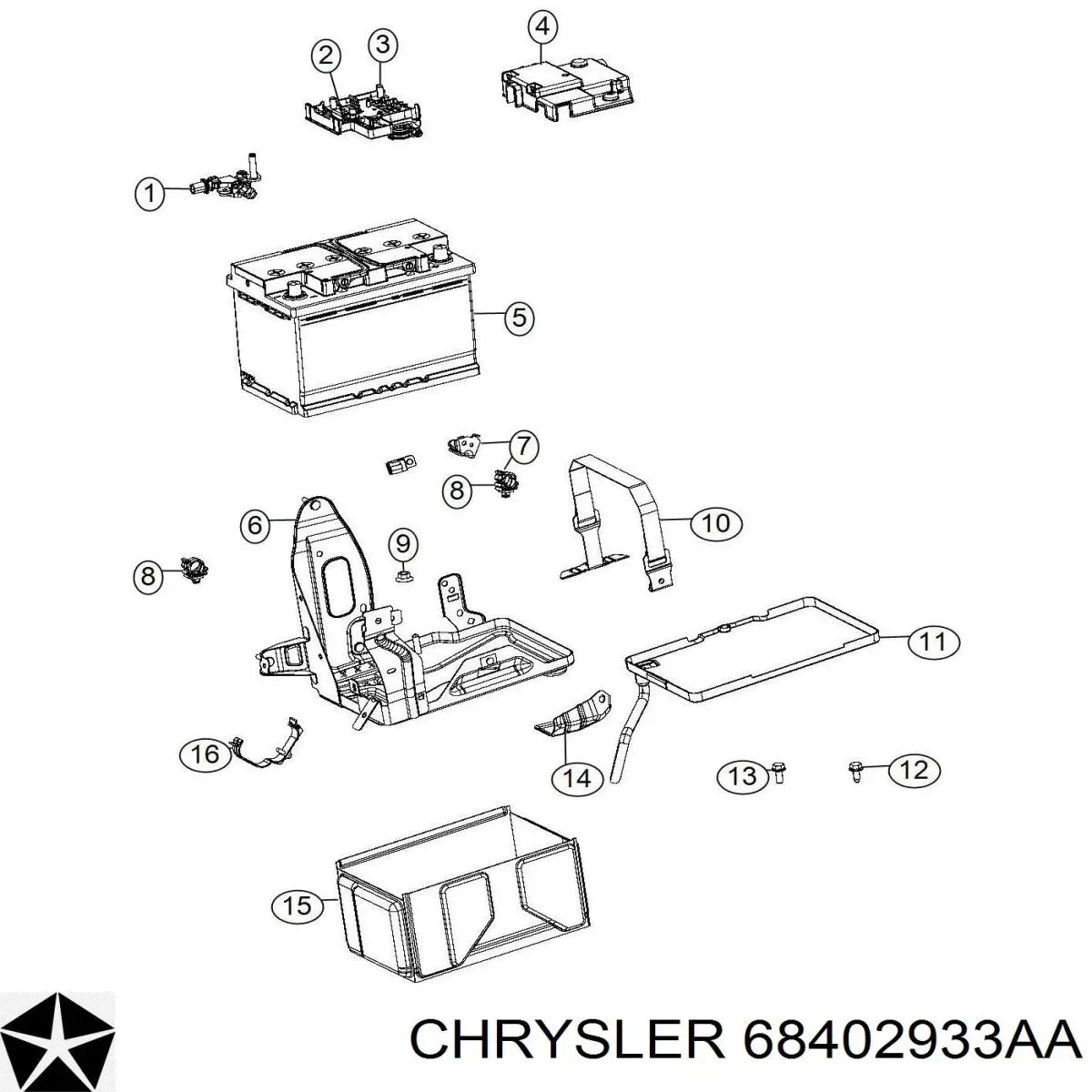 K68402933AA Fiat/Alfa/Lancia 