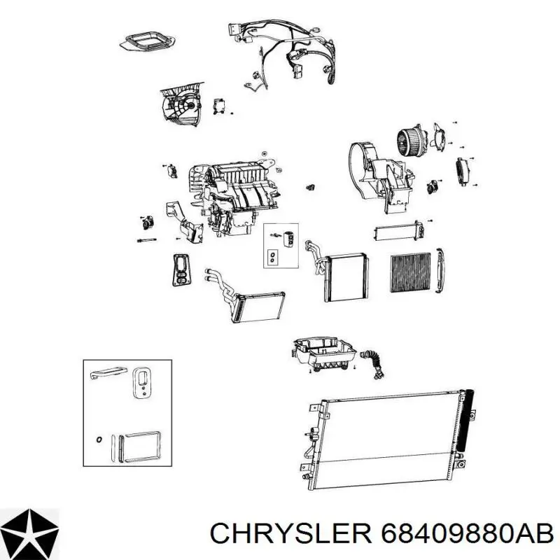 Купить 68409880AB Chrysler Фильтр салона угольный