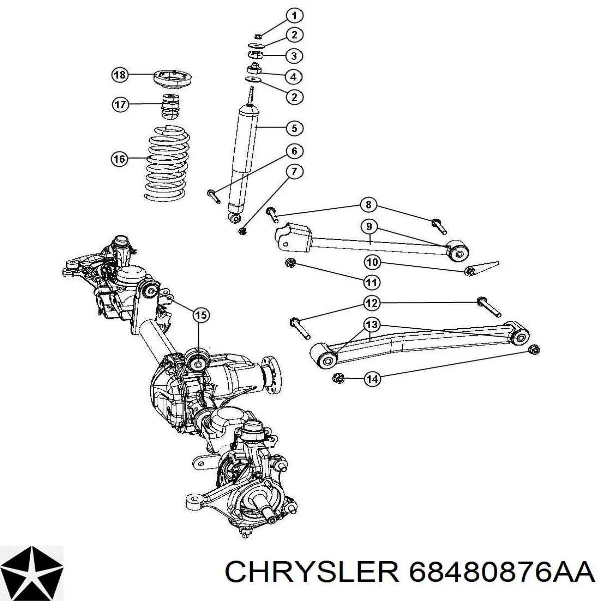 Буфер-отбойник амортизатора переднего Chrysler 68251638AA цена, от 16.57 USD