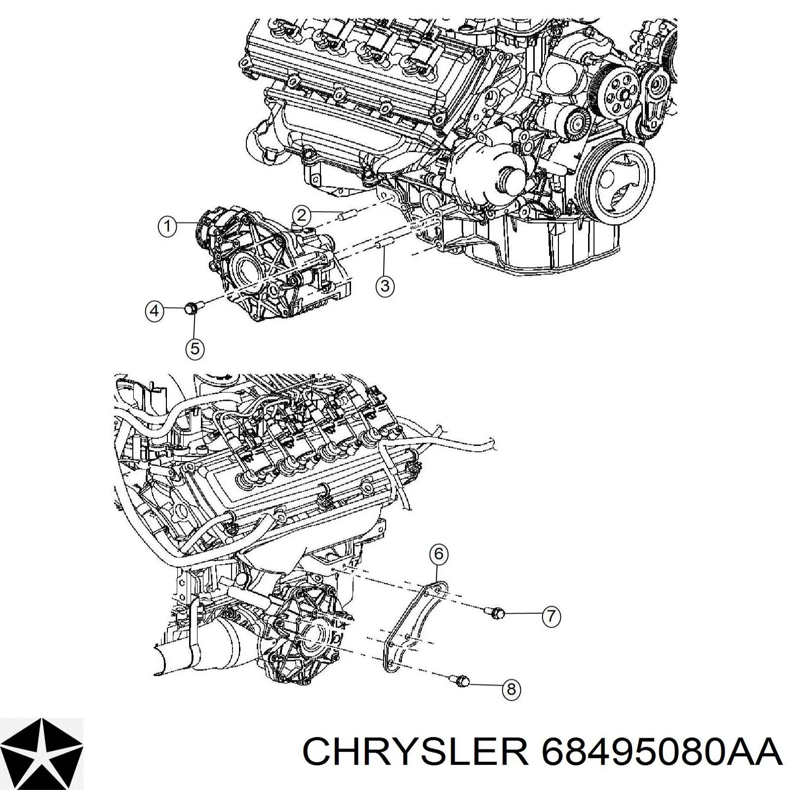 68495080AA Chrysler 