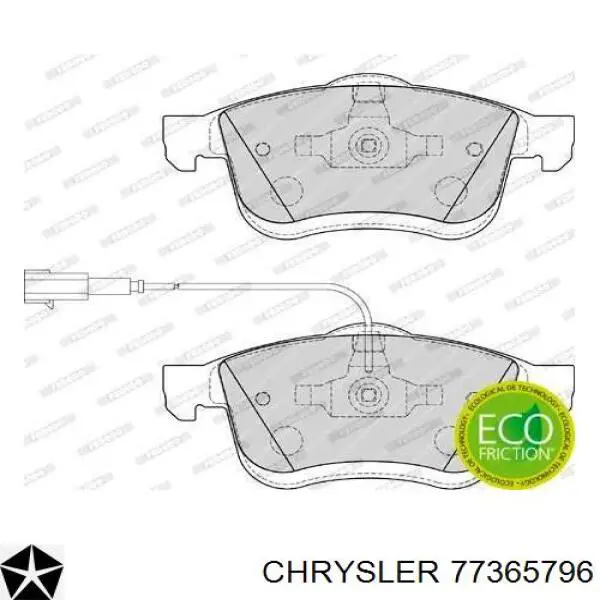 Колодки Chrysler 77365796 цена, от 27.09 USD