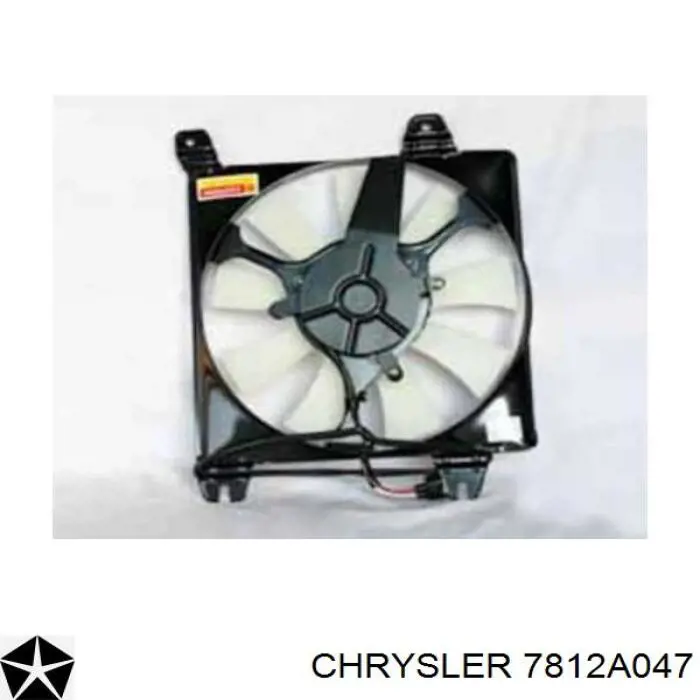 7812A047 Chrysler диффузор радиатора кондиционера, в сборе с крыльчаткой и мотором