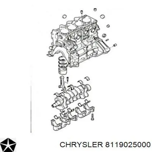 Трос открывания капота 8119025000 Chrysler