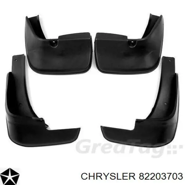 Передние брызговики 82203703AB Chrysler