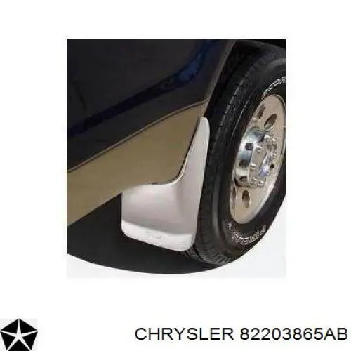 82203865AB Chrysler брызговики передние, комплект