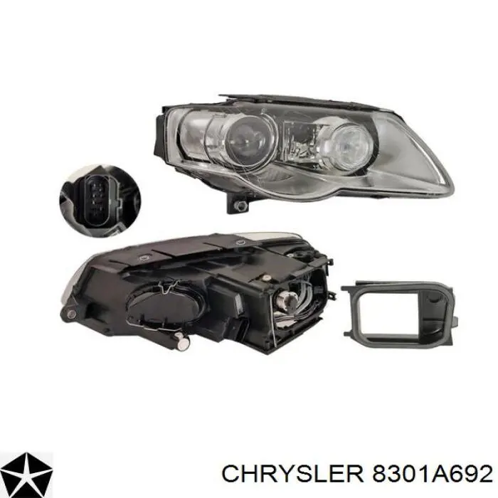 Правая фара 8301A692 Chrysler