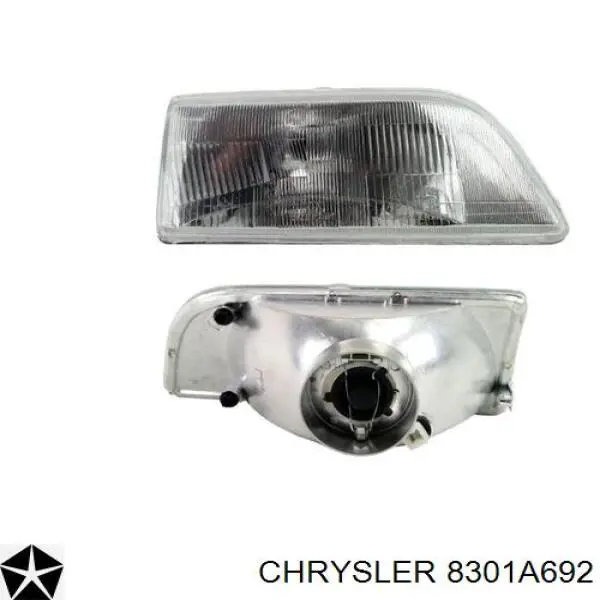 Правая блок фара Chrysler 8301A692 цена, от 97.50 USD