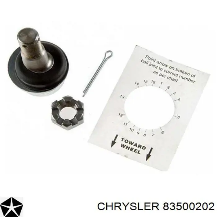Купить 83500202 Chrysler Опора шаровая нижняя + верхняя, комплект