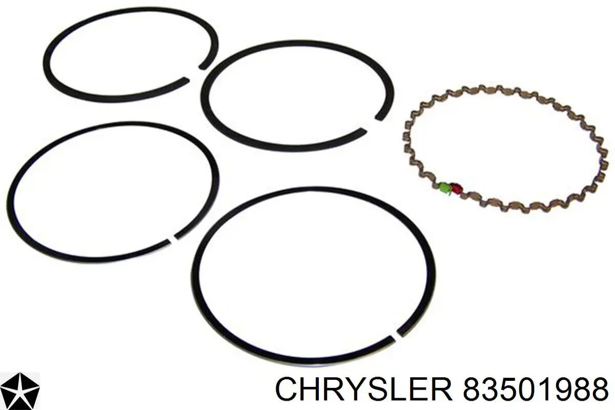 Кольца поршневые на 1 цилиндр, 1-й ремонт (+0,25) CHRYSLER 83501988