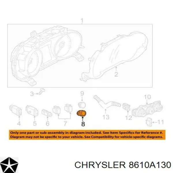  Chrysler 8610A130 цена, от 63.35 USD