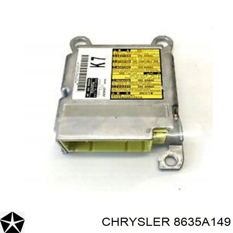 8635A149 Chrysler módulo processador de controlo da bolsa de ar (centralina eletrônica airbag)