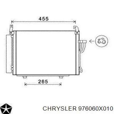 Радиатор кондиционера 976060X010 Chrysler