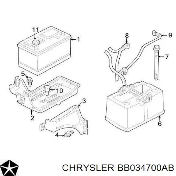 Купить BB034600AA Chrysler Генератор